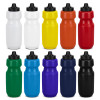 Plastic Cycling Drink Bottles Black Lids